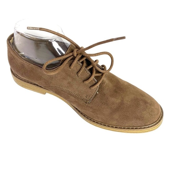 Old Navy Men Buck Oxfords Brown Faux Suede Size 8 - Picture 1 of 8